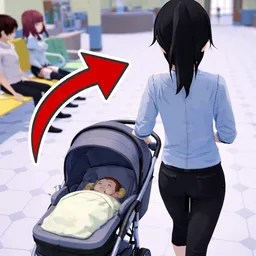 Anime. Pregnant Mother